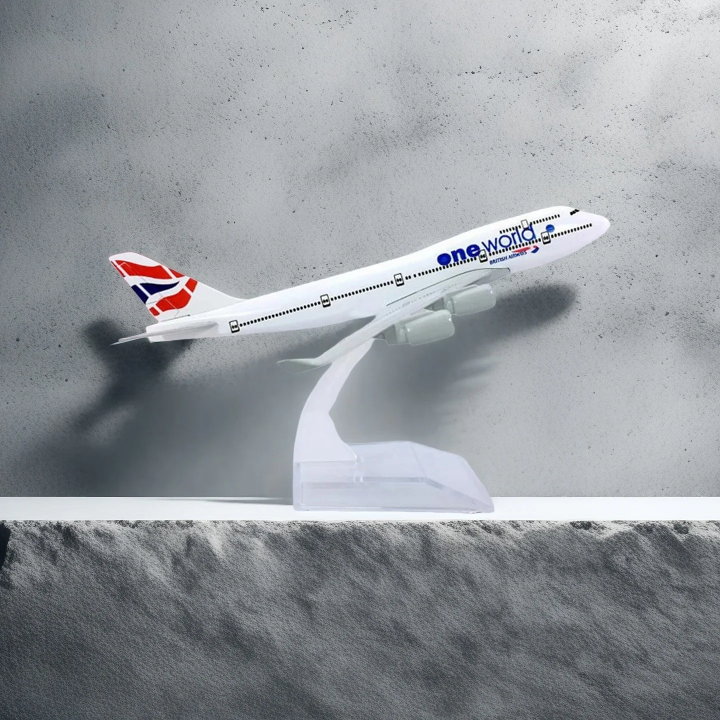 B747 نموذج طائرة دييكاست نموذج طائرة 1:400 مقياس 16 سنتيمتر نموذج طائرات الخطوط الجوية البريطانية للهدايا وجمع اللعب الطائرات #1