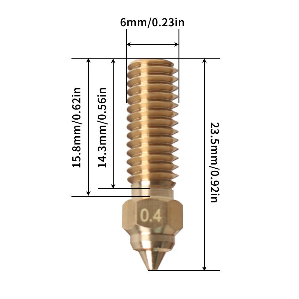 SV07 Extruder Hotend Heating Block Kit High Quality Brass Nozzle High Temperature Resistant Kit for Sovol SV07 3D Printer