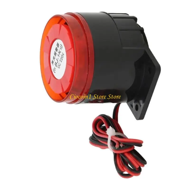 A3PC Heavy Duty Wall Mount Alarm 12V/24V/220V 115dB Loud Sound Light Quick Fixing for Industrial Security