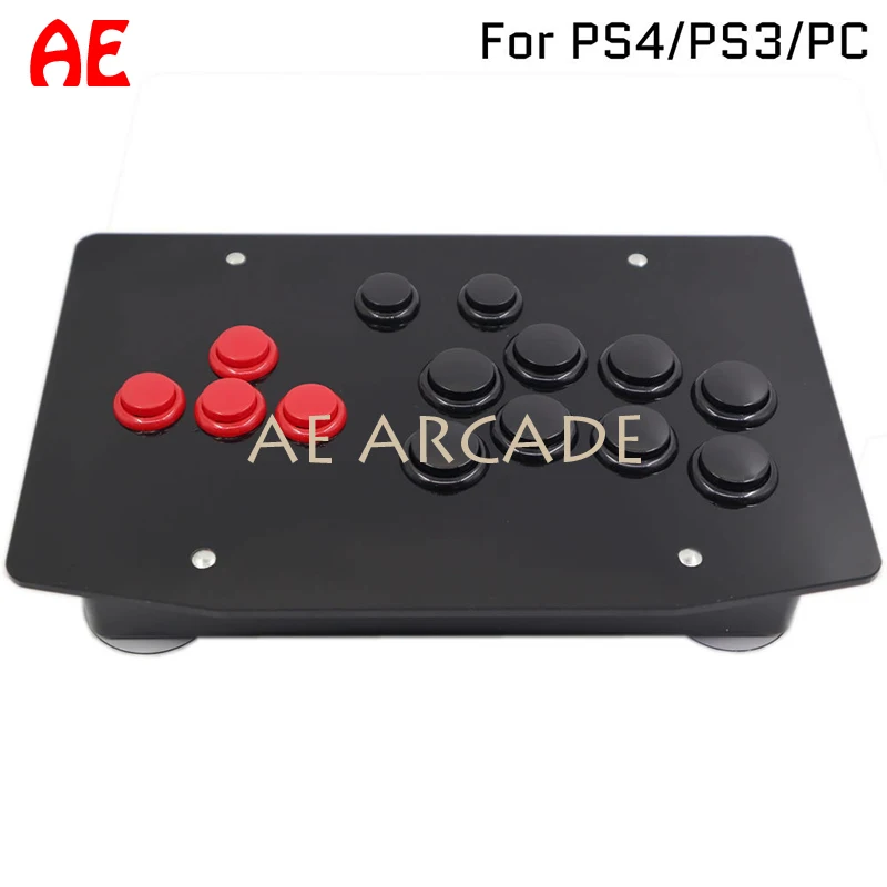 

Acrylic Panel RAC Series Full Button MIXBOX/HITBOX Arcade Fighting Joystick PS4/PS3/PC Wired USB Street Fighter Built-in BROOK