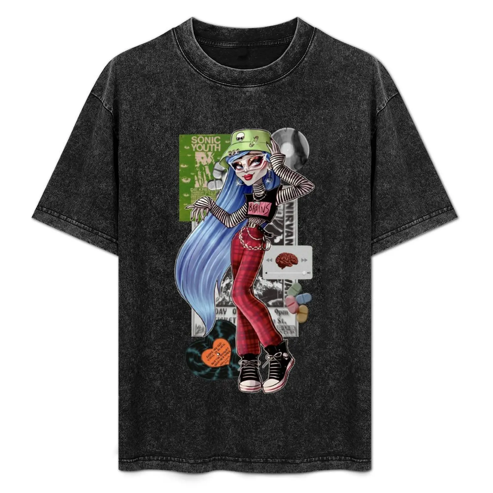 Camiseta GHOULIA YELPS de manga corta informal para todo tipo de clima