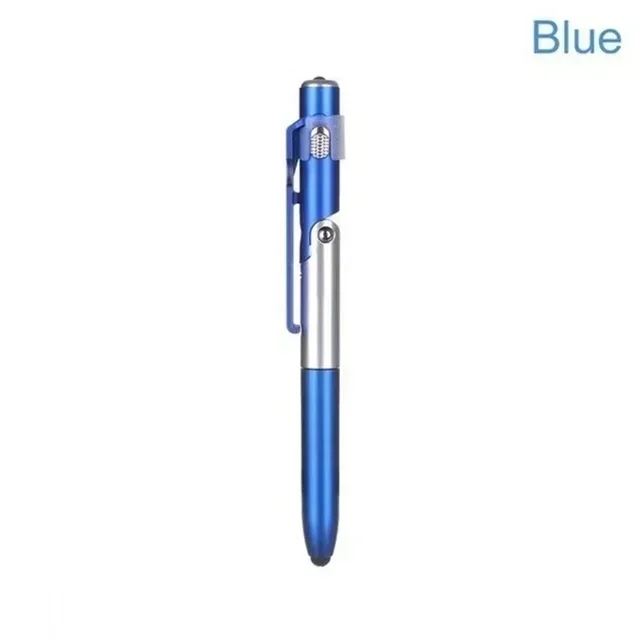 4-in-1 multifunctionele balpen met LED-licht, opvouwbare telefoonhouder, nachtlees- en schrijfpotlood, kantoor-, school- en studentenschrijfwaren