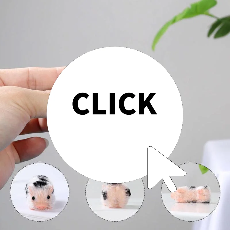 

''Simulation Silicone Hairy Pig Doll Realistic Decompression Toy Cute Animal Squeeze Toy for Childrens Room Gift Home Display
