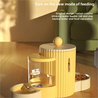 Cat bowl, dog bowl, automatic feeder, drinking water bowl, double bowl, pet rice bowl, feeding.