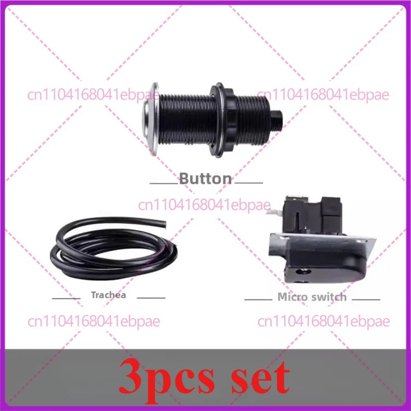 

Button + Air Pipe + Micro Switch 3pcs set for insinkerator food waste processor air switch pneumatic micro-motion 32mm button