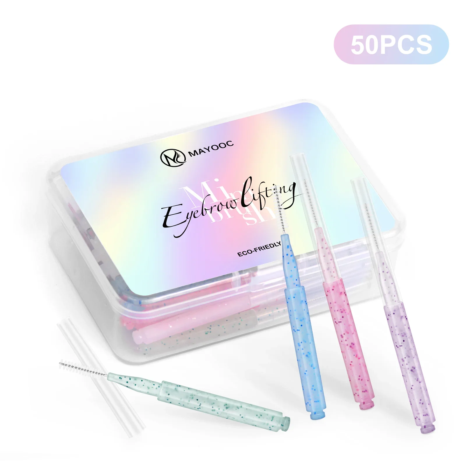 5/10/50PCS Mini Augenbraue Pinsel Stirn Dauerwelle Pinsel Einweg Stirn Lifting Pinsel Biegsamen Micro Wimpern Pinsel applikatoren Werkzeuge