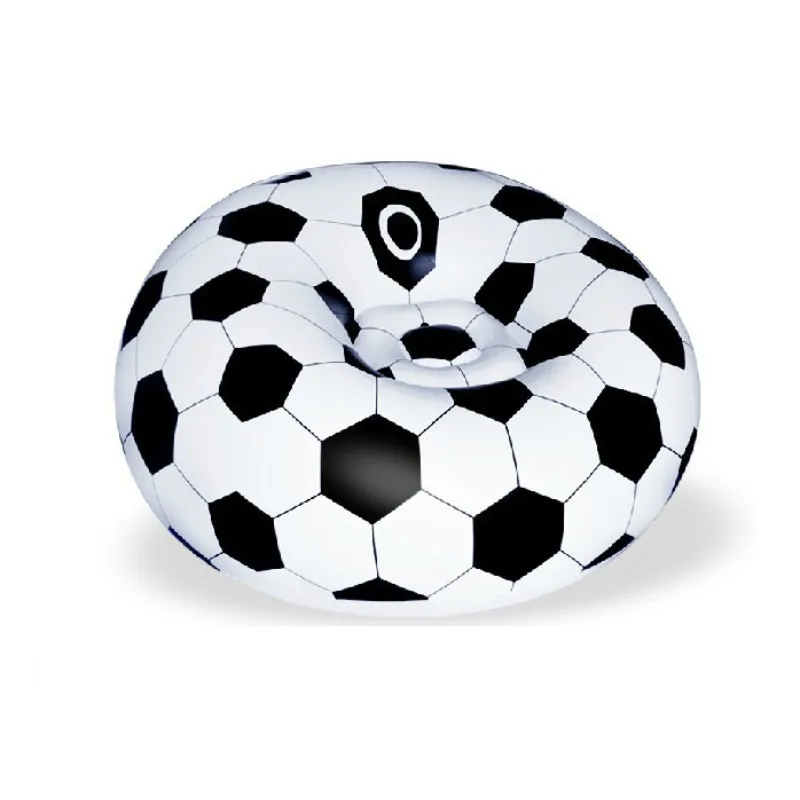 Inflatable soccer ball, blowing sofa chair, living room furniture, inflatable soccer sofa