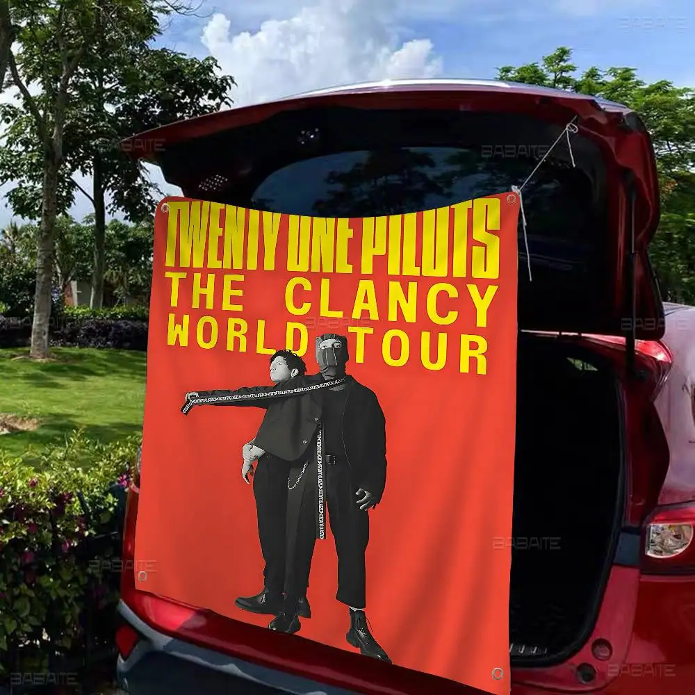 الفرقة T-Twenty O-One P-Pilots لتقوم بها بنفسك العلم للأسرة مجموعة صور غرفة المعيشة المنزل النوم ديكور جدار ديكور فني راية #5