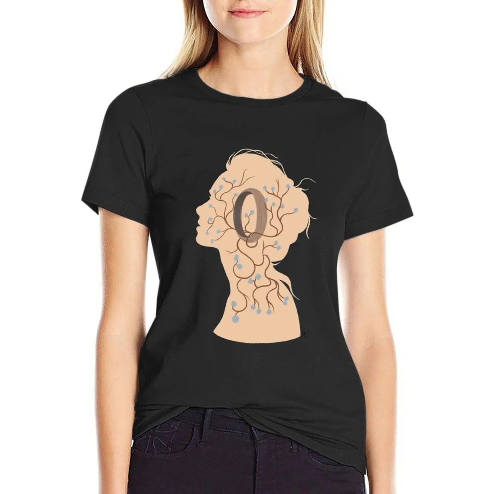 T-shirt graphique imprimé animal pour femmes, je me souviens de toi, chemise pour filles, t-shirts mignons