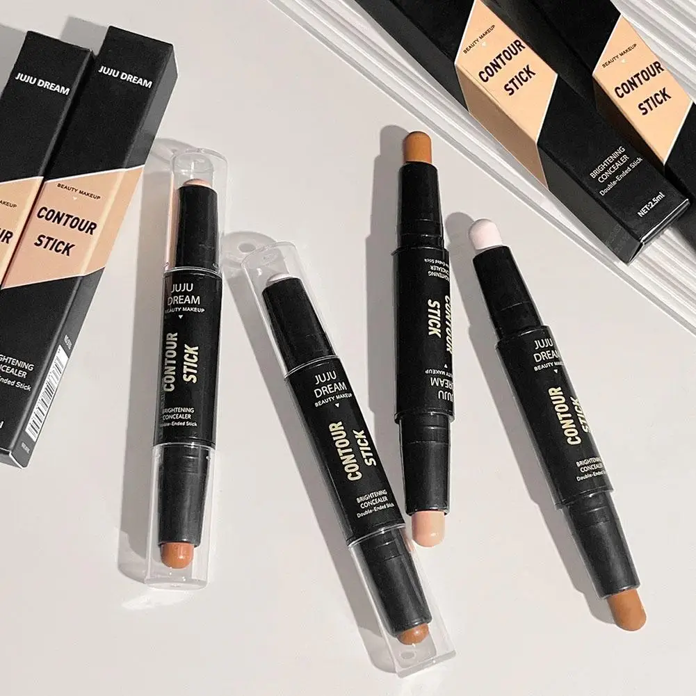 1 PC Face Foundation คอนซีลเลอร์ปากกายาวนาน Dark Contour คอนซีลเลอร์ Corrector Stick วงกลมแต่งหน้าเครื่องสําอาง H8k5