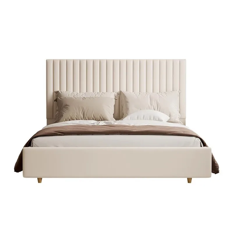 

Light French, Cream Style, Light Luxury, Leather Bed, Master Bedroom, Retro, Nordic, Simple