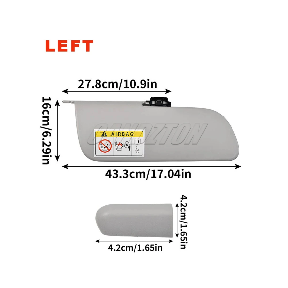 Für Citroen C3 II Zenith Neuer Sonnenschutz Innen-Sonnenschutz-Set Links Rechts A1613251480 1613251480 Einfache Installation Auto-Zubehör – Detail 8