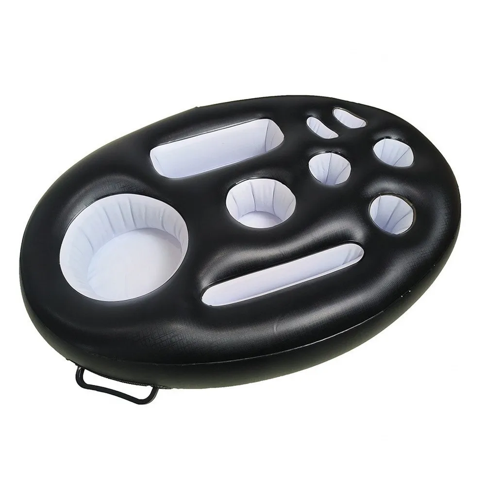 For Poolside Fun Inflatable Drink Holder Easy Inflation Deflation Design Thickened Inflatable Design Waterproof Pvc Material
