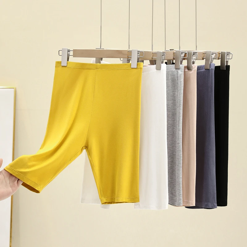 Modal Safety Pants Women's Summer Thin Five-Point Pants Anti-Light Tight Shorts plus Size Comfortable Breathable Stretchy