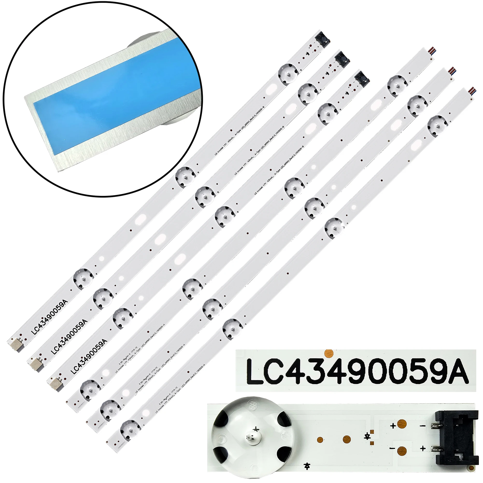 Pasek podświetlenia LED do 43UM7100PLB 43UK6300PLB 43UK6400PLF 43UK6470PLC 43UK6200 43UK6300 43UK6400 43UK6470 43US6300 43UJ6600