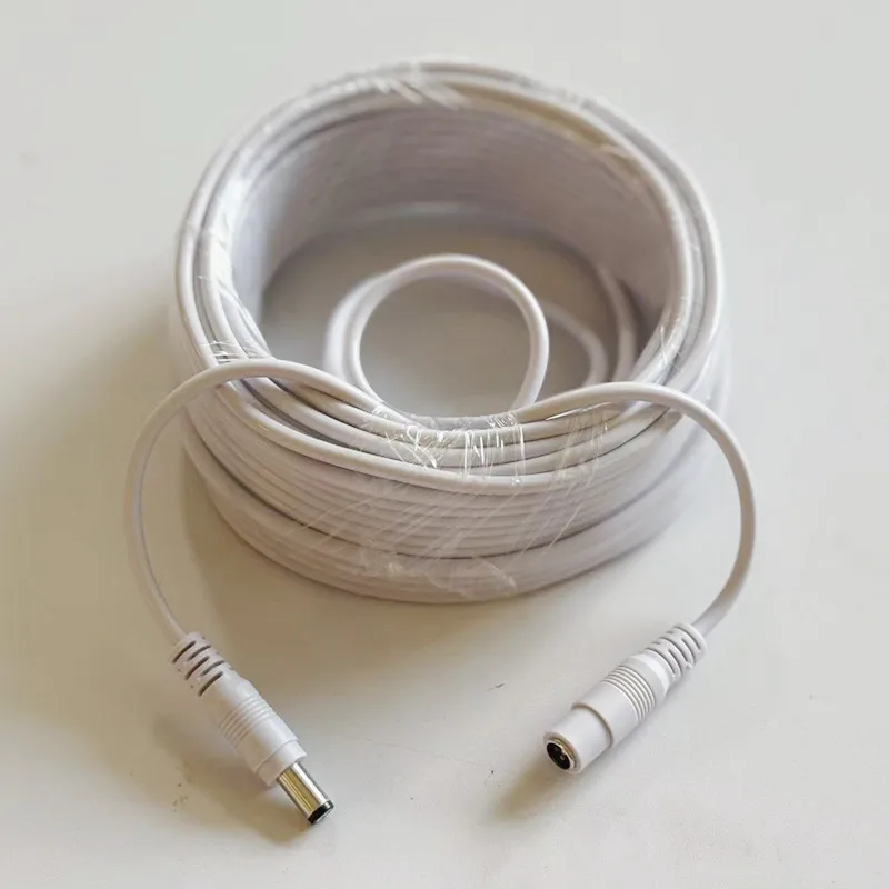 DC12V Power Extension Cable 5.5mm*2.1mm With 8Pcs Different Size DC Connector Power Cable Cord For LED Lamp CCTV Security Camera