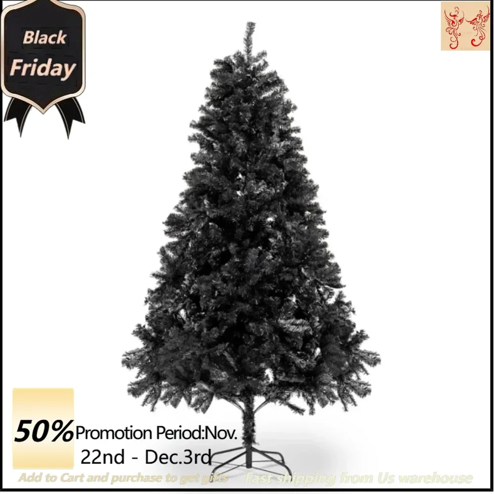 

The black 7.5ft 2500 branches are made of high-quality PVC materials as well as fine craftsmanship for Christmas trees