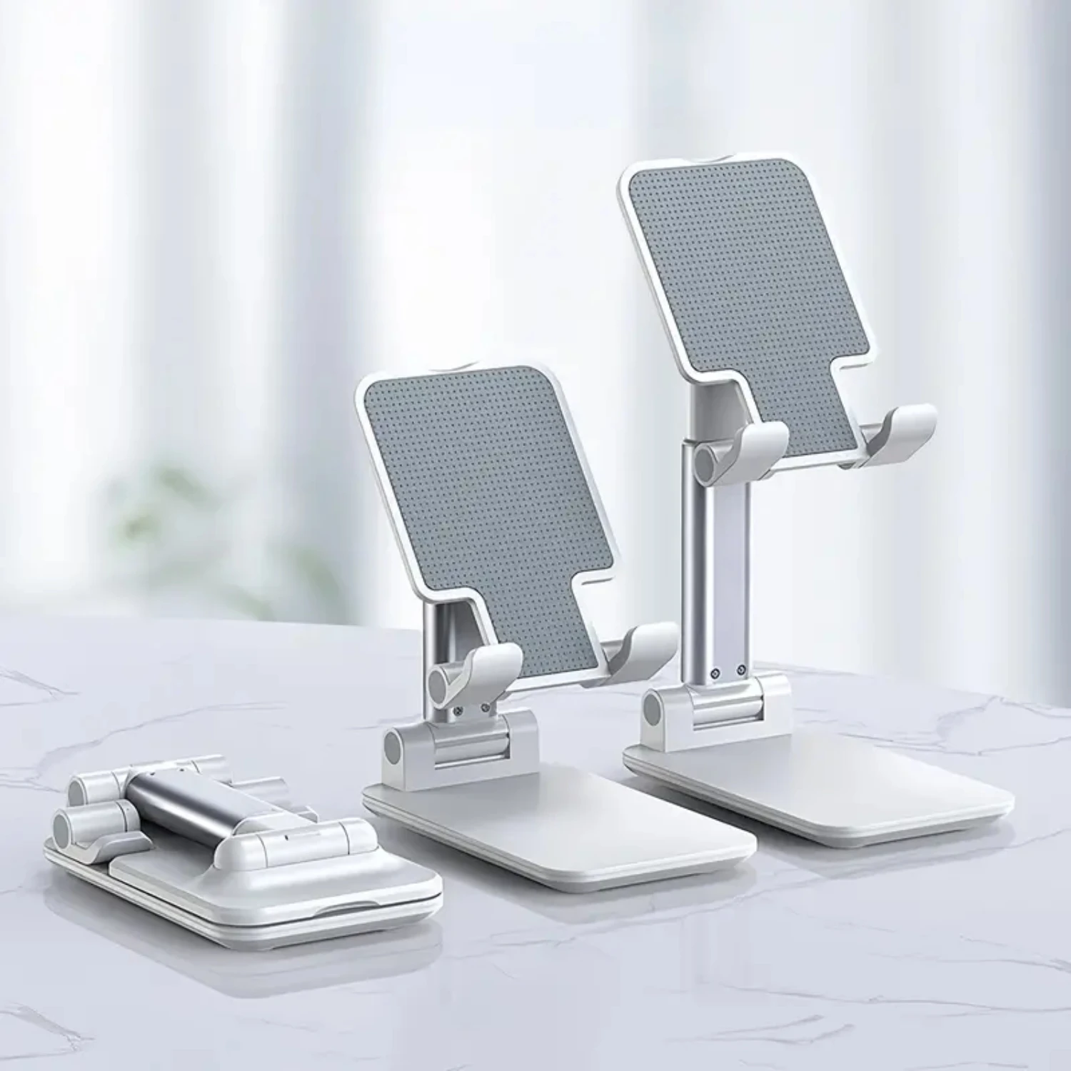 

Portable Phone Stand, Foldable, 90 Degree Tilt, Height Adjustable, Ideal For Live Streaming, Outdoor Travel, Video Chat, Social