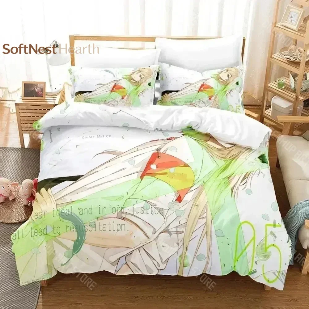2026 3D Print Anime Game Collar X Malice Bedding Set Duvet Cover Bed Set Quilt Cover Pillowcase Comforter King Queen Size Boys A
