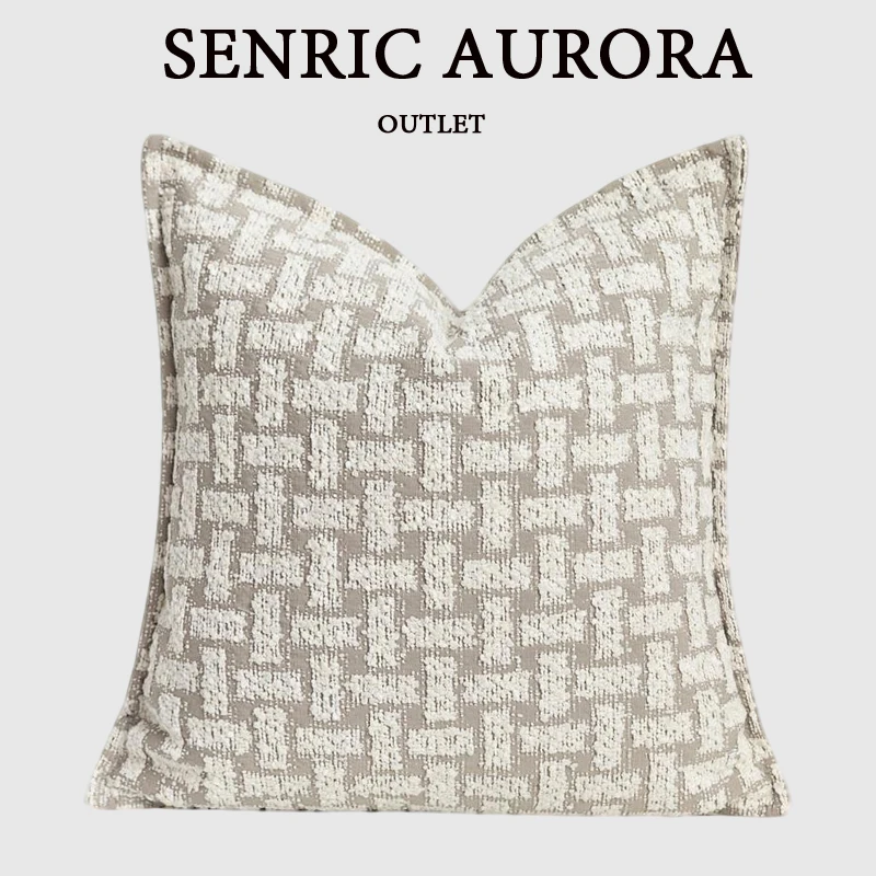 

H Style Tiled Lumbar Cushion Cover 45x45cm Floor Tiles Vintage Pattern Decorative Pillow Case Nordic Ins Home Decor