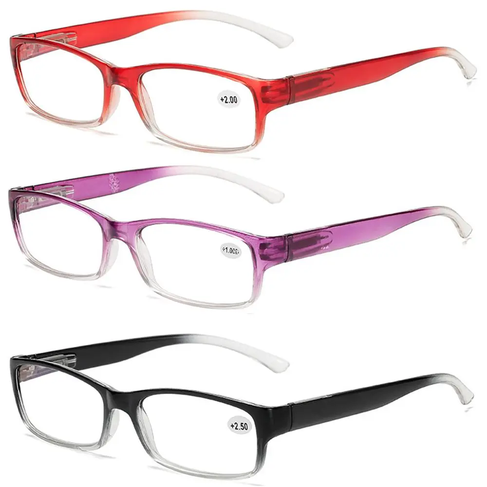 Gradient Frame Fashion Anti-blue Reading Glasses Unisex Elderly Hyperopia Reading Newspaper Watching TV Reading Glasses