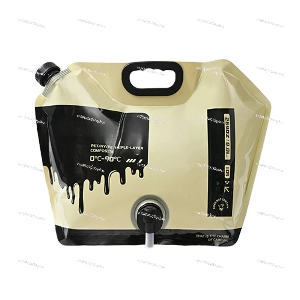 Oudoor Camping Pinic Water Bag Food grade Materials Large Capacity Portable Water Storage Bag with Water Tap Car Travel Portable
