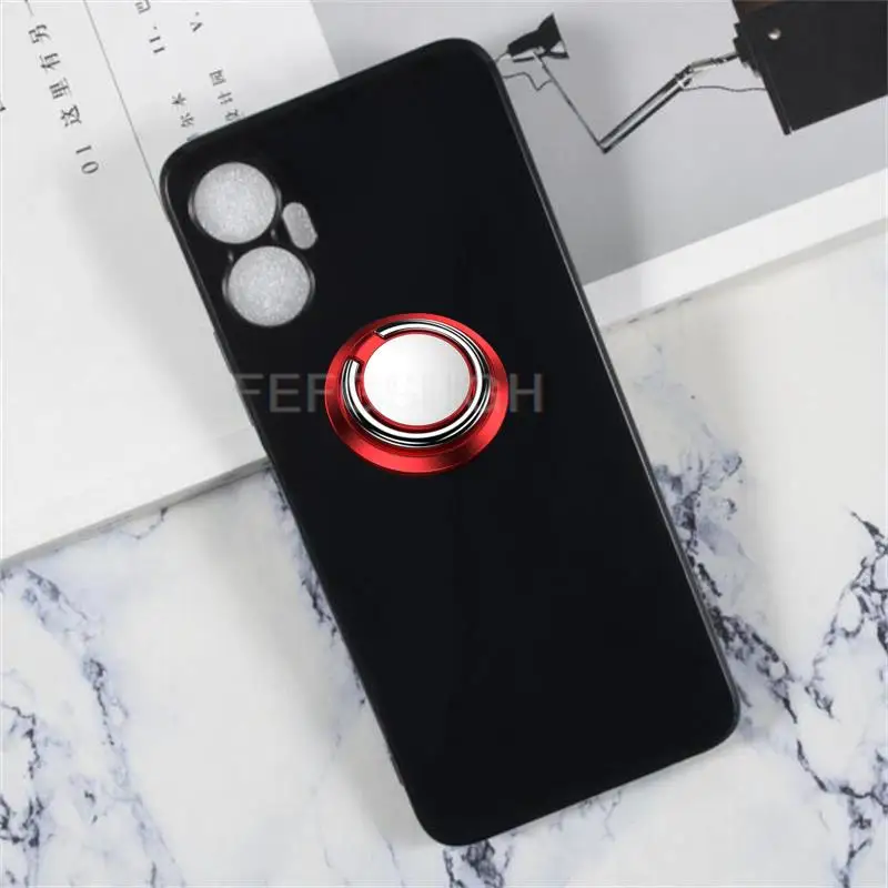 Shockproof Hard Case For Itel Vision 5 Plus S18 Pro Soft Silicone Ring Folding Holder Bracket Stand Cover