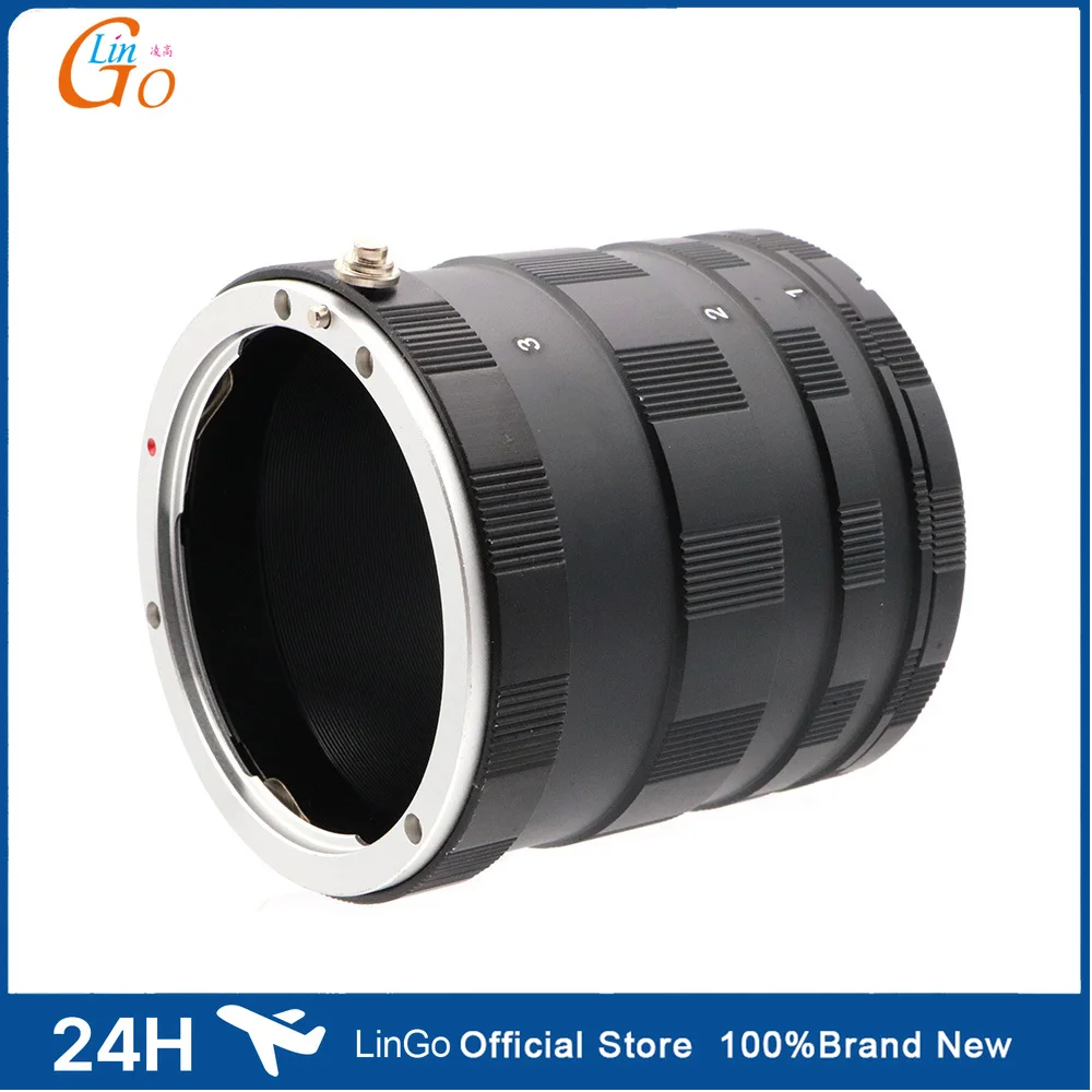 LinGo Macro photography Extension Tube Ring For CN EOS EF DSLR & SLR 700D 70D 6D 5D III Camera Accessories