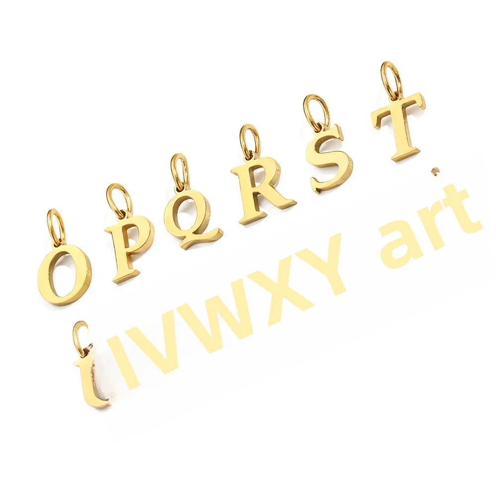 Chihang Jewelry Cross-border Stainless Steel Letter Pendant Bracelet Necklace Name English Pendant DIY Jewelry Accessories image 4