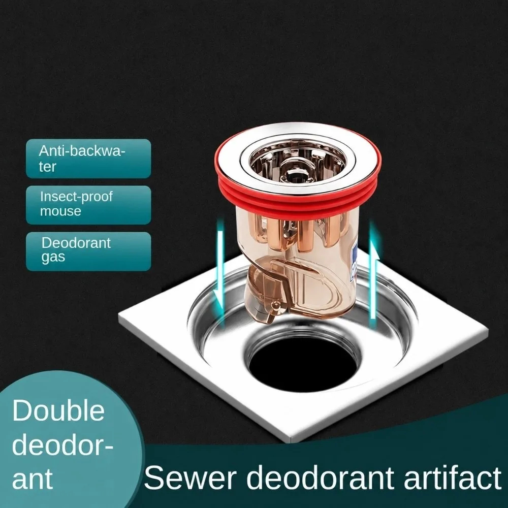 Bathroom Accessories Kitchen Insect Prevention Stopper Shower Drainer Sewer Drain Cover Anti odor One Way Valve Floor Drain
