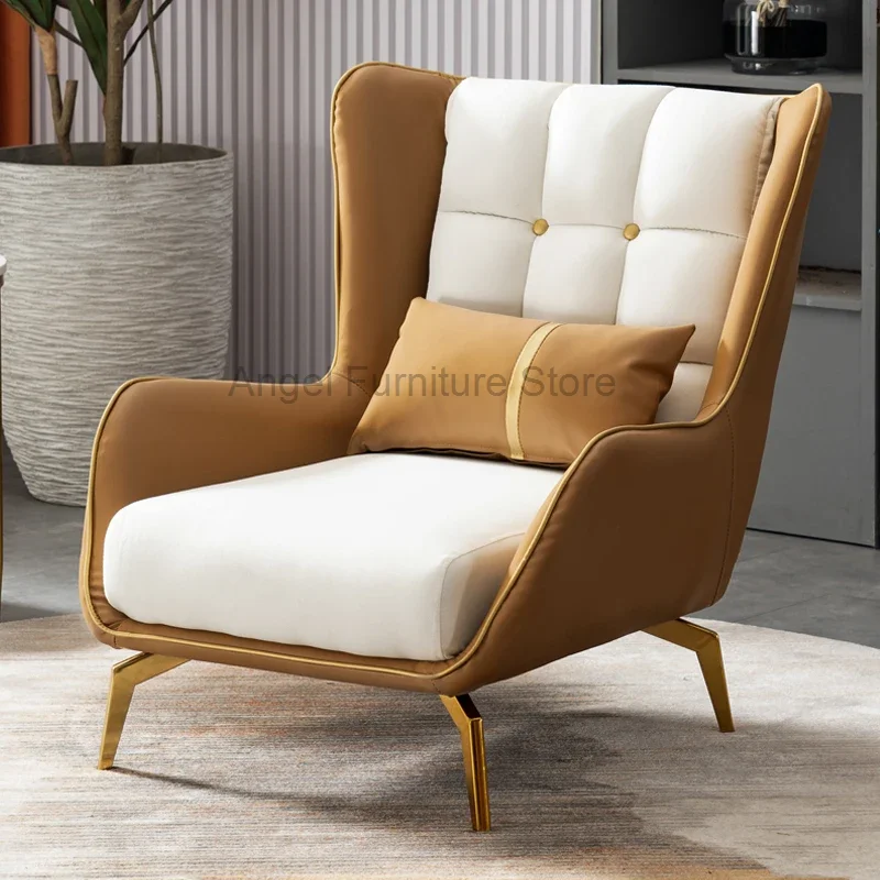 

Nordic Lounge Chair Modern Living Room Makeup Accent Chair Floor Individual Armchair Fauteuil Salon Library Furniture TY25XP