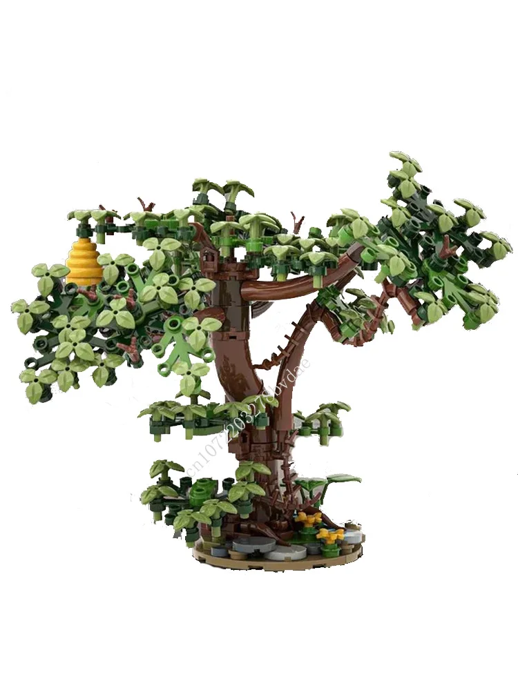 214 PCS Oak tree Modular MOC Creative street view Model Building Blocks Architecture DIY Education Assembly Model Toys Gifts