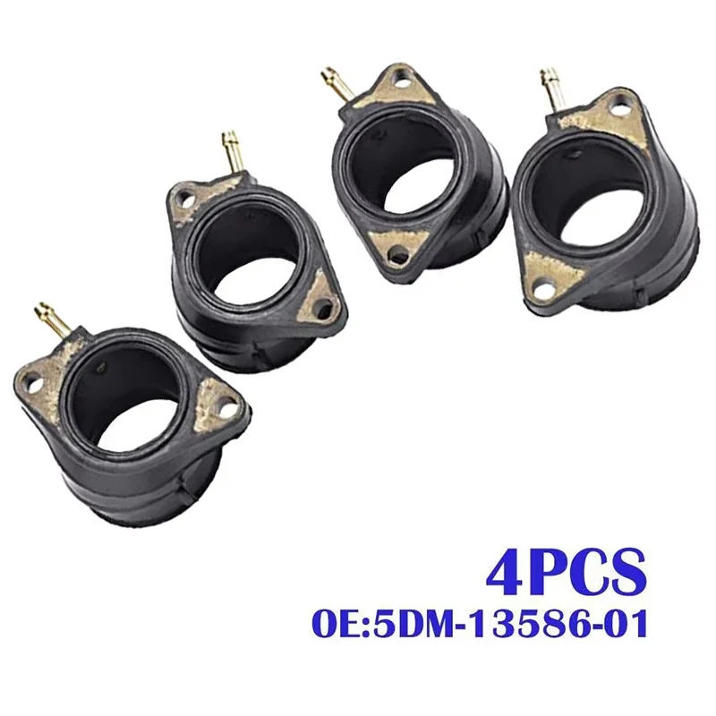 Image of 4-teiliges Ansaugkrümmer-Vergaser-Gelenk 5DM-13586-01 für Yamaha FZS600 FAZER 5DM 1998-2003 FZS 600 Autoteile