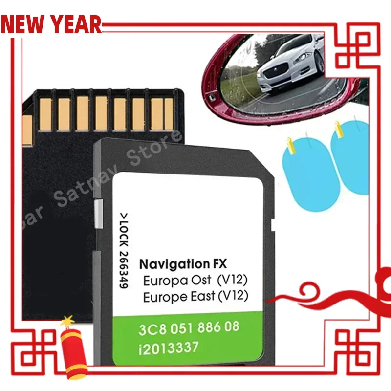 

8GB SD Map Navigation for VW RNS 310 V12 East Europe FX OST Sat Nav Accessories GPS Road Card