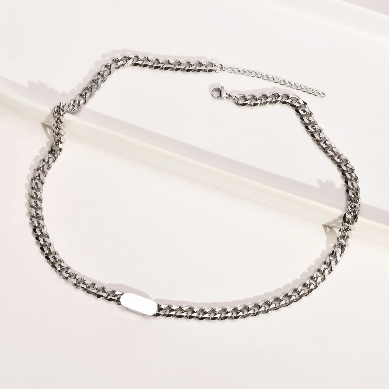 Hip Hop Chain Necklace For Women Men, Stainless Steel Cuban Chain, Vintage Fashion Style Daily Wear