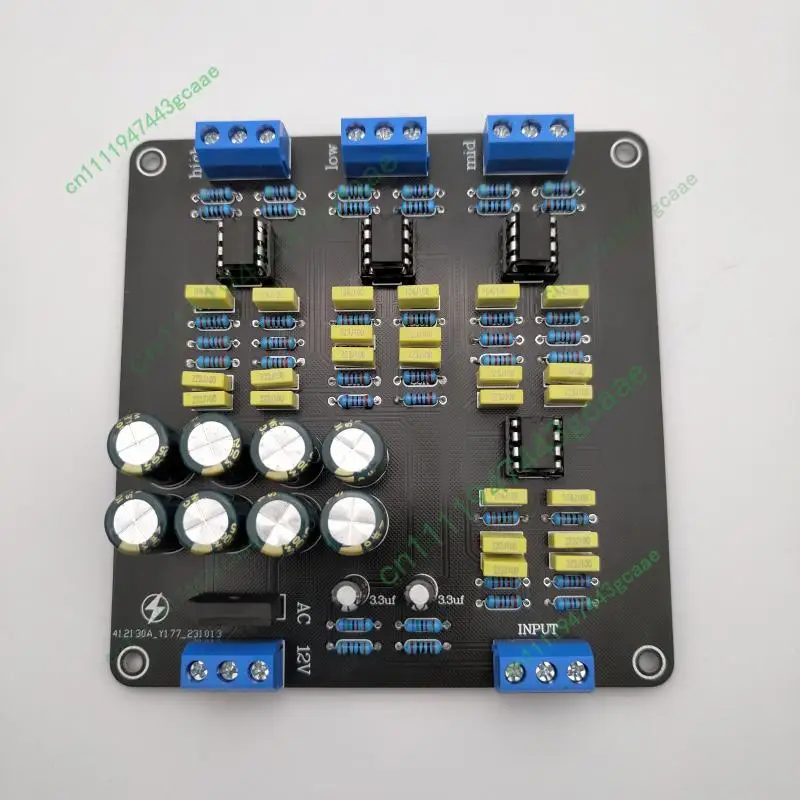 Electronic crossover DIY speaker power amplifier crossover, mid low frequency three-way frequency accessories
