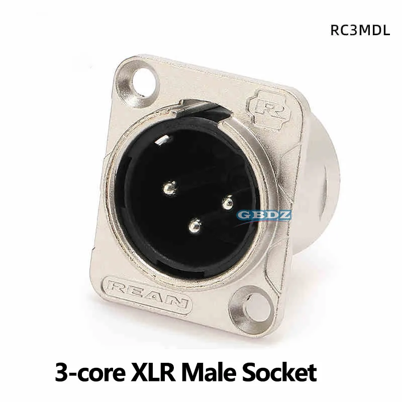 3-Pin XLR YS146BG Male/Female Base XLR Connector Module 86 Panel, for Recording Studio Stage Audio,High Compatibility.Stability