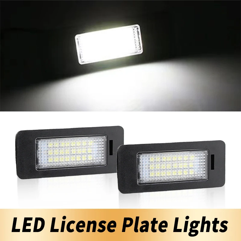 

2PCS 12V LED Number License Plate Lights for Skoda Octavia 3 LED Light for VW Golf VI Variant Jetta Passat Touran Touareg Sharan