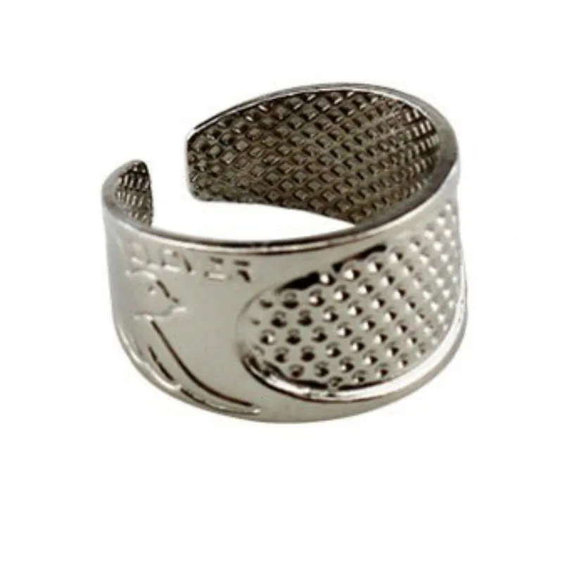 For Adjustable Metal Sewing Thimble Finger Cover, Needle and Thread Finger Protection, Hand Sewing for Home Use