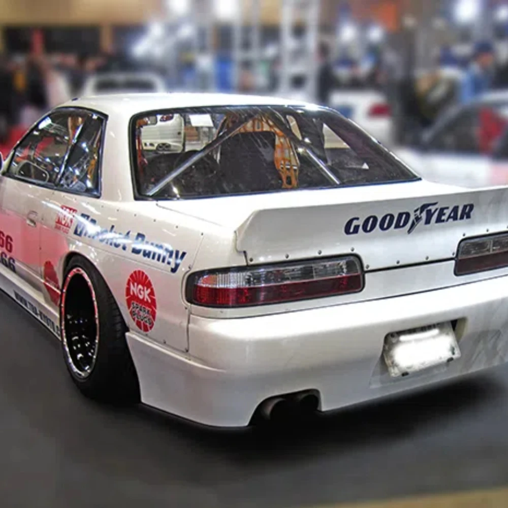 

Car Styling Gloss Black Body Kit PS13 Silvia ROB Style FRP Fiber Glass Rear Trunk Wing For Nissan S13 Spoiler Wing Lips