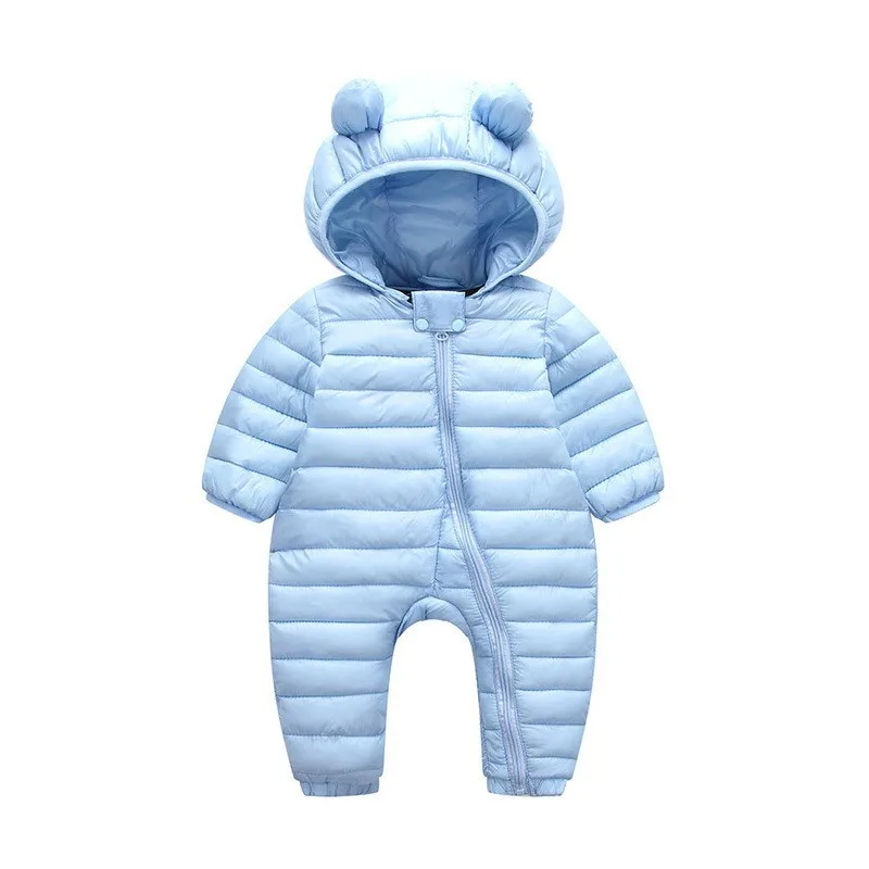 Baby Boys Girls Down Romper 2022 Winter Children Overalls For Baby Snowsuit Infant Warm Jumpsuit Newborn Kids Clothes Rompers