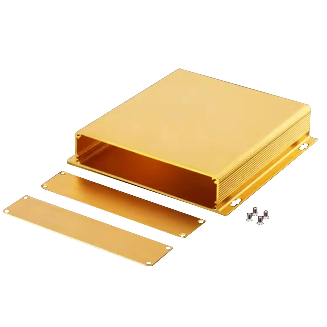 1PC 155*32mm Aluminum Enclosure Housing Project Box PCB Shell Black Golden Customized DIY NEW