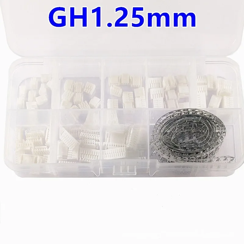 GH1 25 Connector Crimping Terminal 2 3 4 5 6 7 8 10 Pin Housing Kit Set for FPV Drone Camera 3D Printer RC Model