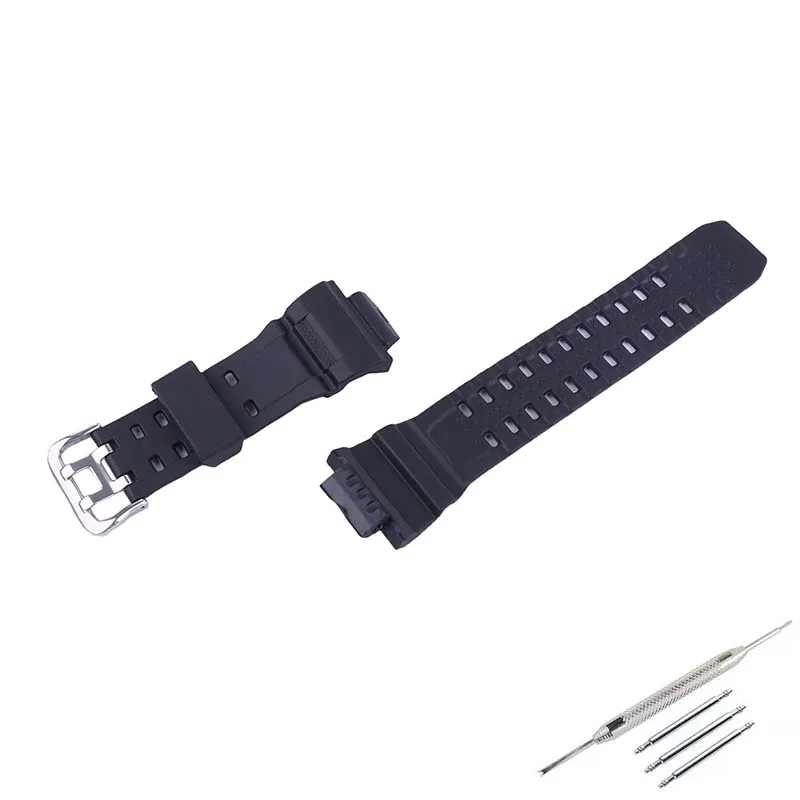 Strap accessories compatible for Casio resin watch strap Cat man 3410 GW-9400 GW9300 men's and women's wristbands Watch chain