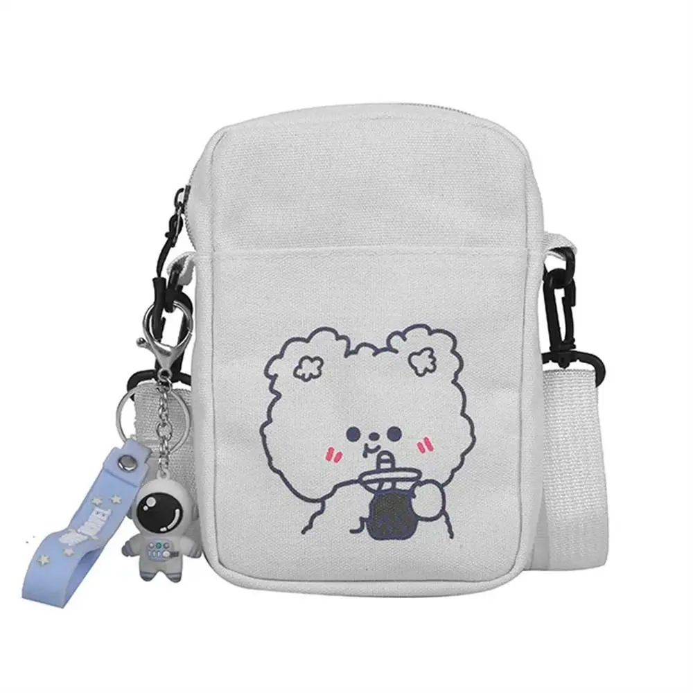 Sacs à main de voyage pour femmes, sac à bandoulière à une épaule, petits sacs pour téléphone portable, motif de dessin animé, sac à bandoulière en toile, sac messager