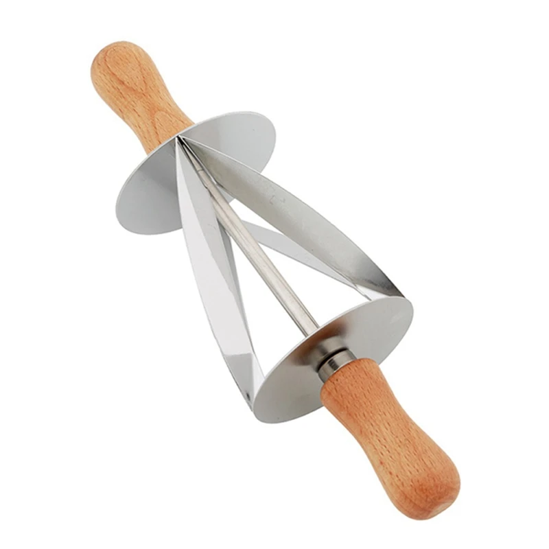 

Kitchen Baking Stainless Steel Rolling Dough Cutter For Making Croissant Cake Decorating Tools Rolling Knife For Croissant Bread
