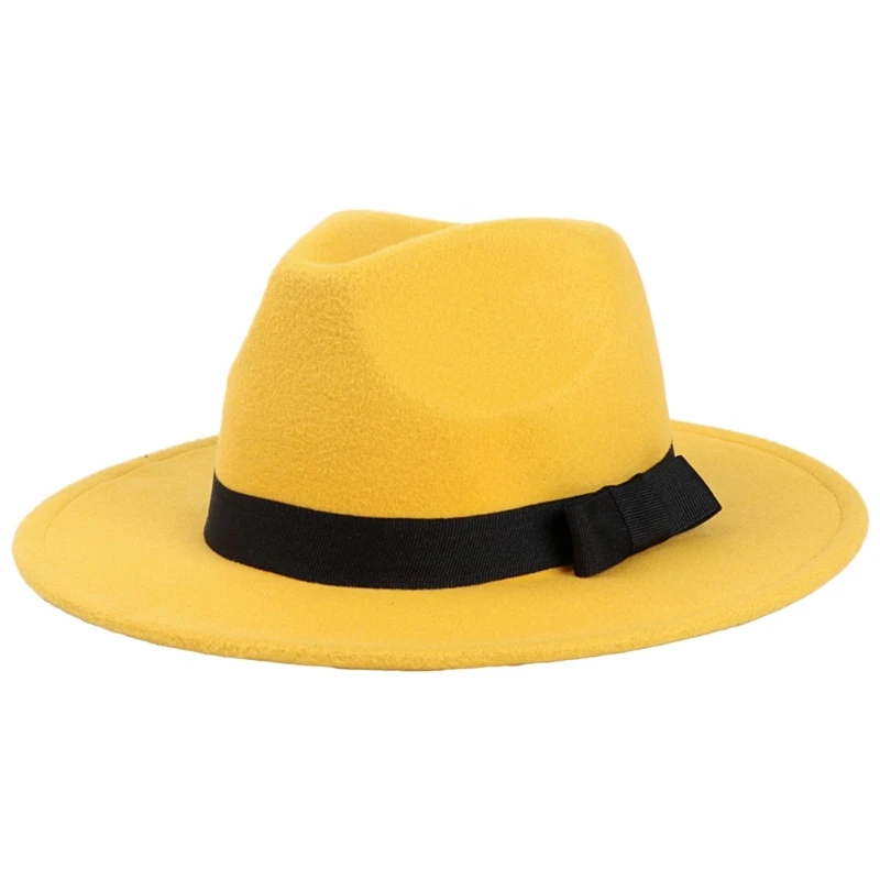 Solid Color Cowboy Hat Wide Brim Theme Party Hat Adult Unisex Street Performances Hats Hippies Halloween Accessories