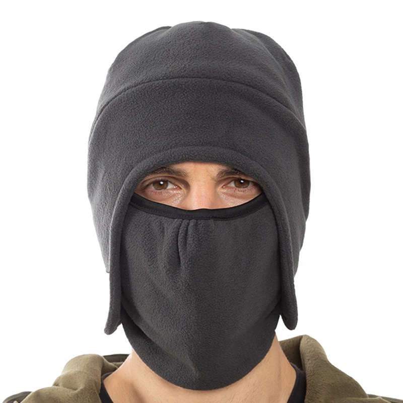 Bomber Hats Men Women Thick Fluffy Thermal Outdoor Riding Windproof Face Mask Fleece Ear Protection Cap Winter Caps Fashion New