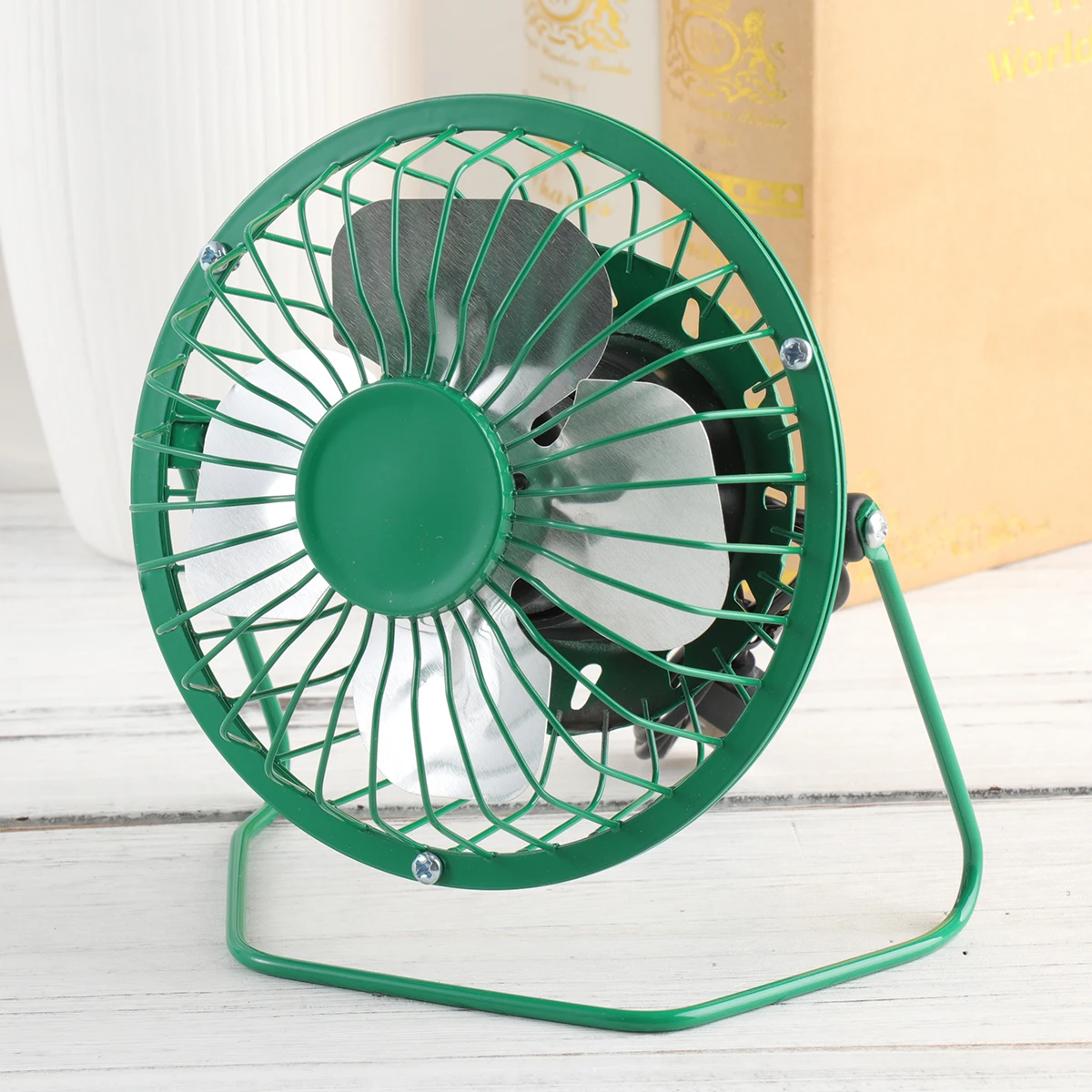

Usb Mini Fan 4 Inch Portable Table Floor Fan High Velocity Cooling Adjustable Stand Wall Mountable Quiet For Dorm Office