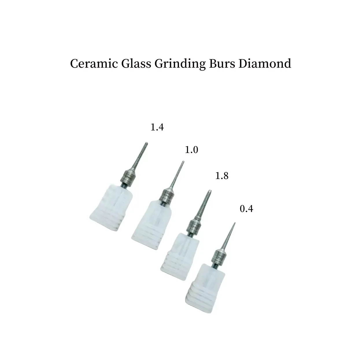 Amann Girrbach สําหรับแบตเตอรี่ลิเธียม Disilicate Dental Lab Milling Burs NC D3 บดวัสดุเจาะ 1.8 1.4 1.0 0.4 เครื่องมือ